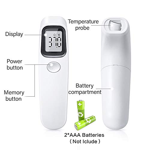 Forehead and Ear Thermometer, Touchless Thermometers for Adults and