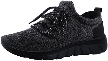 CHUI Mens Sneakers Trail Running Basketball Walking Shoes for Men Black Training Fashion Sneakers CSK009B1-45M