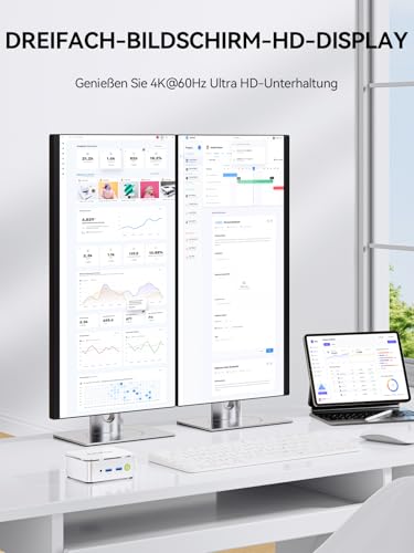 GMKtec G10 Mini PC 3 Year Support AMD Ryzen 5 3500U 3.7GHz (Beats 4300U), 512GB PCIe3.0x4 SSD 16GB DDR4, Mini Computer with 4k Triple Display (HDMI + DP + Type C), BT5.0/2.5G Ethernet for Office Win 11