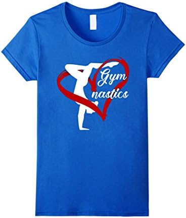 Womens Love Gymnastics T-Shirt Medium Royal Blue