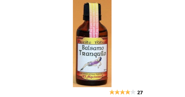ACEITE BALSAMO TRANQUILO Formula Original Cuba. : Amazon.es ...