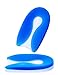 U-Shaped Heel Cushion, Silicone Plantar Fasciitis Pad for Heel Spur/Instant Pain Relief by Toe Glow