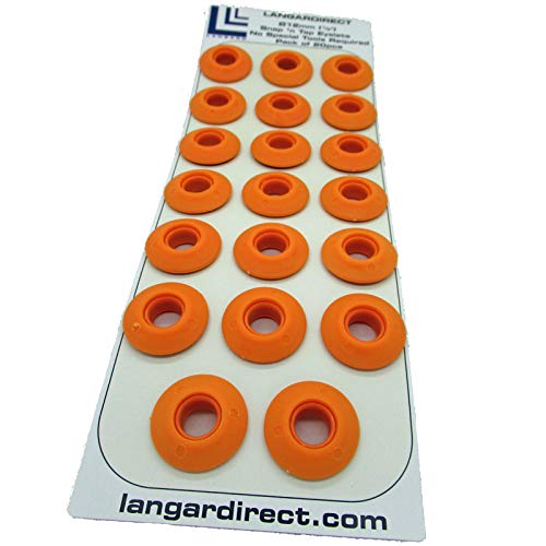 Langard 12mm Orange snap 'n' Tap Eyelets Pack of 20pcs