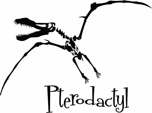 Pterodactyl Dinosaur (ONLY INCLUDES ONE DINOSAUR) Wall Vinyl Decal Quote Art Saying Sticker