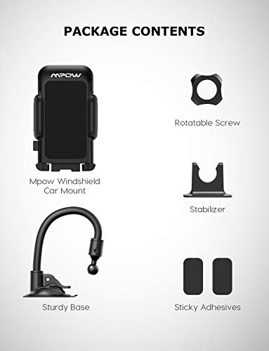 5 Mpow+Holder+Windshield+Button+Anti+Skid