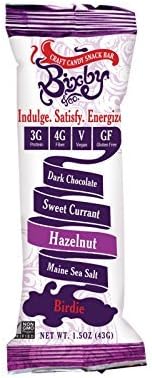 Bixby Bar - Birdie - Milk Chocolate - Sweet Currant Maine Sea Salt Hazelnut - 1.5 oz Bars - Case of 12 - Gluten Free - Wheat Free- by Bixby Bar