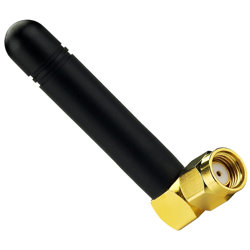 UniteCom LoRa Helium HNT 868MHz 2.5dBi Antenna Fixed 90 Degree RP-SMA Male Connector Omni Directional Black IoT LoRaWAN Aerial LPWAN Indoor Outdoor Crypto Mining RAK Syncrobit Bobcat Nebra Gateway