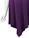 LL WT1053 Womens Round Neck Ombre Sleeveless Tunic Tank Top M Purple