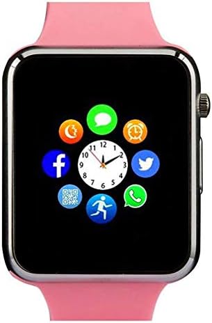 Smart Watch Bluetooth Fitness Tracker Qidoou Android iOS Compatible Smart Watches, Waterproof Pedometer Sleep Calorie Monitor Call/Message Sync Music Clock for Men Women Kids Gift (Pink-2)