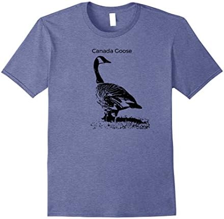 Mens Canada Goose Standing T-shirt Lookout Waterfowl Lover XL Heather Blue