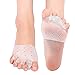 Toe Separators,Gel Toe Separators Bunion Corrector with Metatarsal Pads Forefoot Cushion Prevent Callus Bunion Corrector to Correct and Restore Toes to Their Original Shape