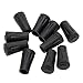 Xmifer Black Rubber Trekking Pole Tip Protectors - Diamond Pole Replacement Tips - Fits All Standard Hiking/Trekking/Walking Poles (6 PCS)