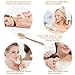 Dry Brushing Body Brush for Cellulite Lymphatic Body Brush Premium Natural Dry Skin Brush Set Detachable Long Bamboo Handle Exfoliating Brush Scrub Gloves Face Brush Pumice Stone Glowing Youthful Skin