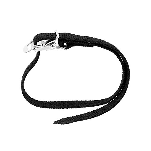 Mmrm Black Bike Cycling Pedal Nylon Pair Clips Replacement Pedal Toe Straps