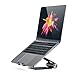 Satechi R1 Multi-Angle Foldable Tablet Stand - Compatible with iPad Pro Air M4/M2/ M1, iPad mini, iPhones 16/15/14/13/12 and More (Black)