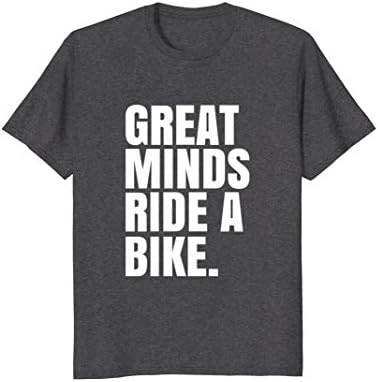 Mens Bike Cyclist T Shirt Gift ideas for men and women XL Dark Heather