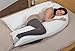 Oversized - Total Body Pregnancy Pillow- Full Support- 400 Thread Count - 1 Year Warranty - Exclusively By Blowout Bedding