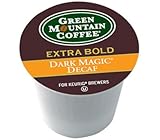 Green Mountain Coffee Dark Magic DECAF Extra Bold 108 K-Cups + 12 Bonus K-Cups