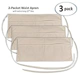 2 Pocket Canvas Waist Apron (3-Pack)