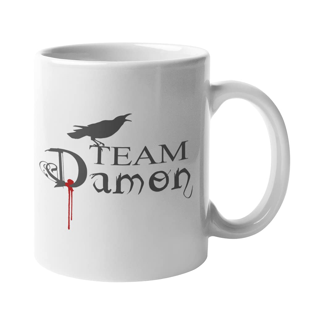 Getting Shirty Team Damon Novelty Ceramic Coffee/Tea Mug