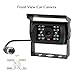 Camecho Truck Backup Camera Car Front View Camera Without Guide Line Support Night Vision Waterproof 4 Pins Connector Plug Cable for Bus RV Truck Trailer Heavy Duty + 33 FT Cable