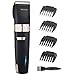 PIXNOR Dog Grooming Clippers, Cordless Pet Clippers Low Noise Dog Grooming Kit Rechargeable Dog Clippers 6Pcs Dog Shaver with 4 Comb, Quiet Electric Cat Shears for All Pets