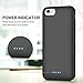 Battery Case for iPhone 6S/6 6000mAh,Yacikos Rechargeable Ultra Slim Portable Battery Pack Charging Case for iPhone 6S/6(4.7 inch) Extended Power Bank Protective Charger Case- Black