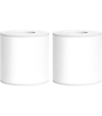SUPVAN T50M Label Maker Tape - 50mm Round Holographic Silver Thermal Labels (140/Roll)