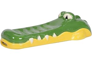 UAYBABU Soap Dish, Creative Crocodile Shaped Soap Container, Self-Draining Soap Container for Shower, Keep Soap Dry, Bathroom Bathtub Kitchen Sink Organizer