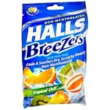 Special pack of 5 HALLS FRUIT BREEZER TROP CHILL 25 per pack