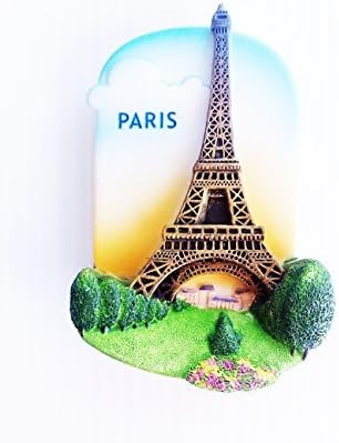 Magnetic Memo Holder Magnet 3D Resin Collectibles Souvenir (Eiffel Tower Paris France)
