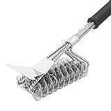 WENORLIND BBQ Grill Brush With Scraper, 18