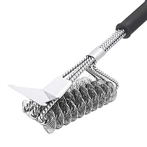 WENORLIND BBQ Grill Brush With Scraper, 18