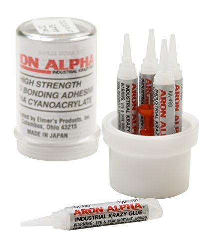 Aron Alpha Type 201 (2 cps viscosity) Regular Set Instant Adhesive, 10 g Capsule, 5 Tubes x 2 g (0.07 oz)