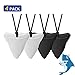 Around Health Chew Necklace for Kids, Boys or Girls, Sensory Chewing Teething Chewelry Teether Silicone Sharktooth Toys Designed for ADHD, SPD, Oral Motor, Autism, OT (4-Pack Shark Tooth)