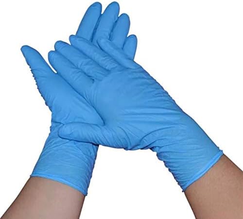 AM Safe x White Nitrile Examination Gloves (100 Pcs) | Made In Malaysia (Medium)