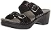 Dansko Women's Sophie Slide Sandal Black Drizzle Suede 39 M EU (8.5-9 US)
