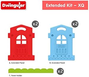 dwinguler large kid's castle playpen