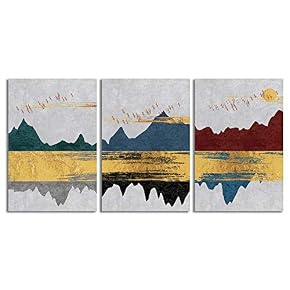 NWT Canvas Wall Art Abstract Chinese Landscape Painting...