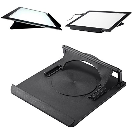 CCTRO Multifunction Holder Rotate Stander for Tracing Light Table LED Light Box Tracing Pad - 360° Adjusting 7 Angle Points Skidding Prevented Stander, A2 A3 A4 Pad Holder (Holder)
