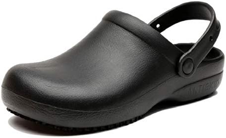 INiceslipper Unisex Anti-Slip Chef Clog Oil Water Resistant Work Shoes Flats Shoes