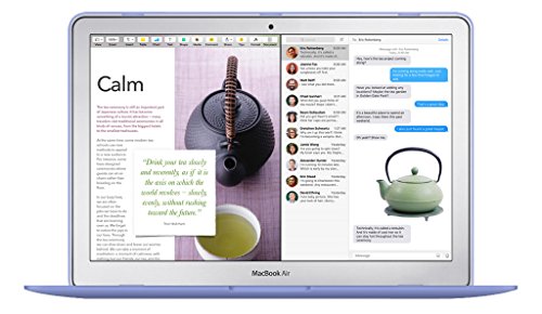 UESWILL Smooth Soft-Touch Matte Hard Shell Case Cover for 2008-2017 MacBook Air 13 inch (Model A1466 / A1369) + Microfibre Cleaning Cloth, Serenity Blue