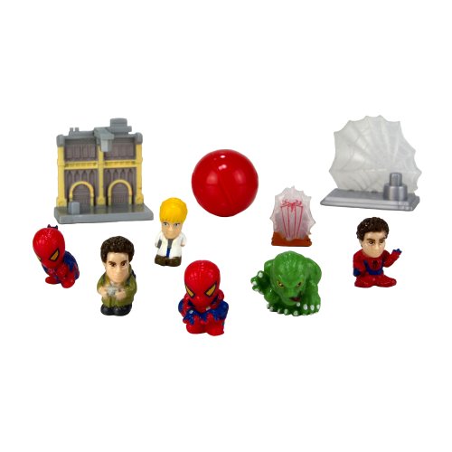 Squinkies MARVEL 10-Piece Bubble Spiderman Exclusive Movie with Tiny Toys Series1