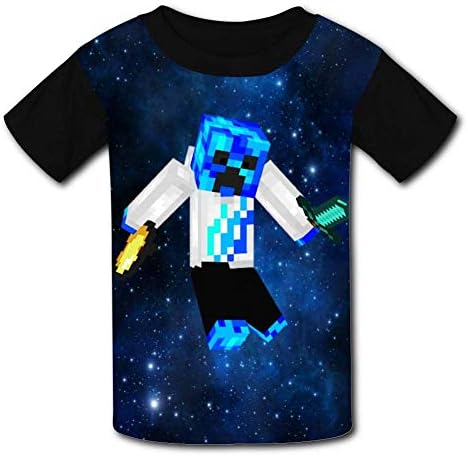 Woiiser Kids Tshirts, Kid/Youth PrestonPlayz Gamer Flame T-Shirts 3D Casual Short Sleeve O-Neck Tees