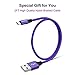 USU Type C Charger Cable Purple - Sagmoc 2019 Update Premium Nylon Braided High Speed Charging Cord【4+1 Pack】 10FT 2x6FT 3FT 2FT for Samsung S9 S8 Plus, Note 8, LG V30 G6 G5, Pixel, Nexus 6P 5X