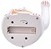 Battery Operated Feng Shui Lucky Cat Gold with Waving Arm, 5-Inches (High), White