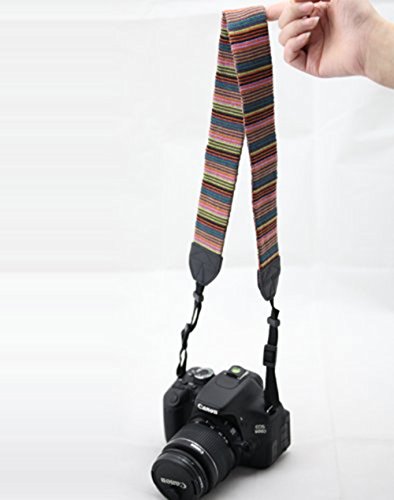 Eorefo CAI-Neck Strap Camera Strap Bohemia Shoulder Neck Universal Camcorder Belt Strap for All DSLR Camera Nikon Canon Sony Olympus Samsung Pentax Fujifilm Colorful