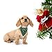 Malier 2 Pack Dog Bandana Christmas Classic Plaid Snowflake Pet Scarf Triangle Bibs Kerchief Set Pet Costume Accessories Decoration for Small Medium Large Dogs Cats Pets (Large, Green + Red)