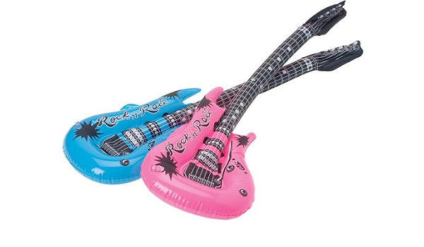 Amazon.com: Hinchable Rock guitarras funda 8 unidades : Juguetes y Juegos
