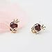Onairmall Crown Diamond Small Gold Skeleton Head Skull Stud Earrings for Girls Women Fashion Jewelry